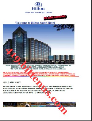 CURRENT JOB VACANCIES AND THE SALARY SCALES IN HILTON SUITES HOTELS