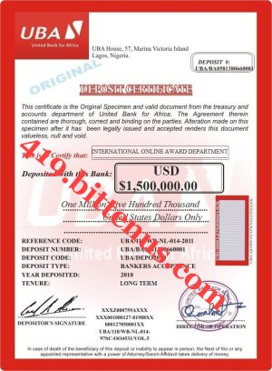 Fund_Deposit_Certificate