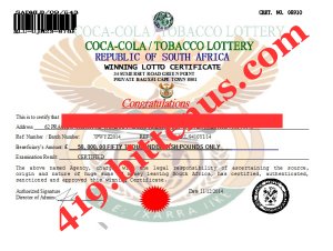 Coca-Cola / Tobacco Lottery