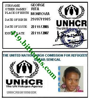UN ID card