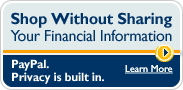 Shop without sharing your financial information. PayPal. Privacy built in. Learn more.