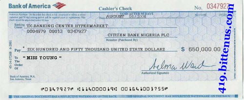 How to write a check for 10000