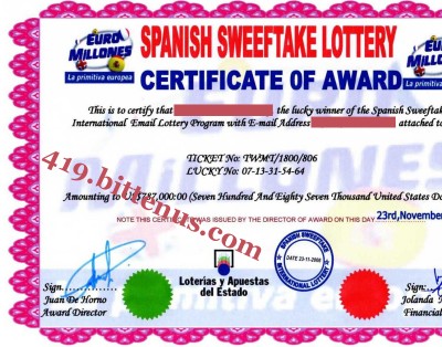 Euro International Lottery Millions Program Spanish